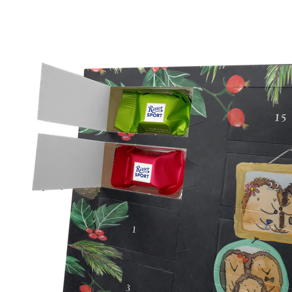 Chocolate advent calendar Hedgehog family Father's Day, Mother's Day, hedgehogs, pictures, solidarity, mum