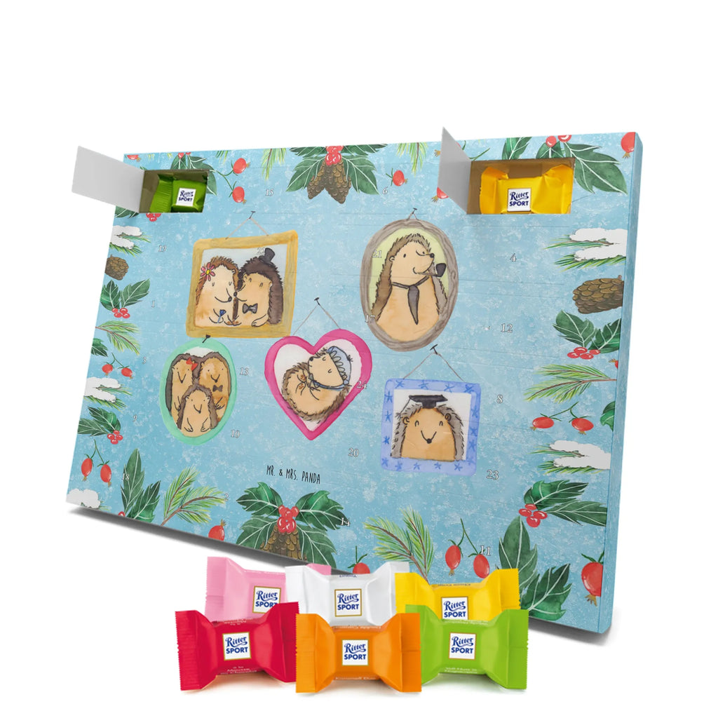 Chocolate advent calendar Hedgehog family Father's Day, Mother's Day, hedgehogs, pictures, solidarity, mum