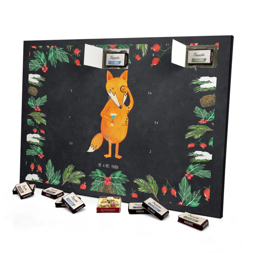 Chocolate advent calendar Fox lord forest wildlife, clever as a fox, foxes, animal lover, words of consolation, motivation saying, problem solving, lovesickness gift, saying funny