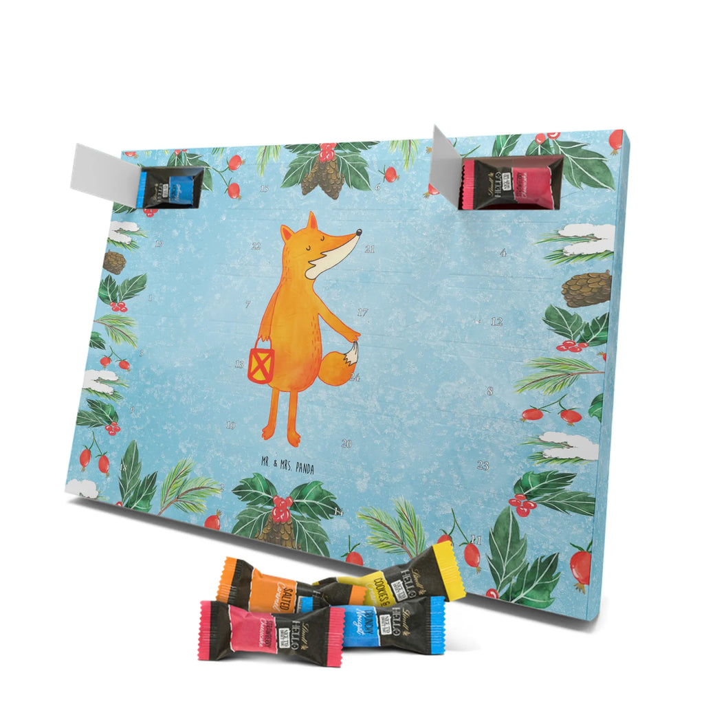 Chocolate advent calendar Fox Lantern forest wildlife, clever as a fox, foxes, animal lover, Lovesickness Spell, Cheer up, Saint Martin, Lantern, Caesar Otto Hugo Flaischlen, Lantern parade, Foxes, Spell comforting