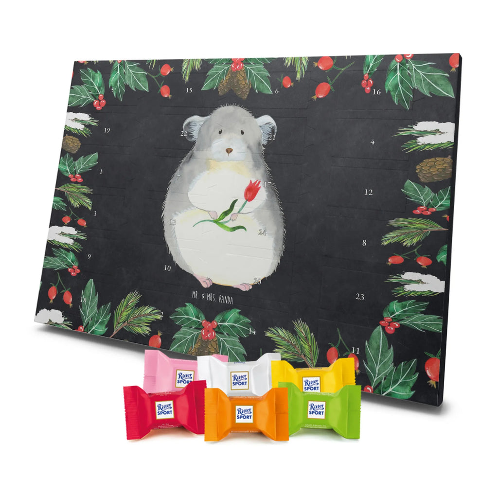 Chocolate advent calendar chinchilla flower gift ideas, gifts, small animals, good mood, cute, funny sayings, cute animal motives, hand drawn, special gifts, card, animal lover, grief, office life, heartache, being sad