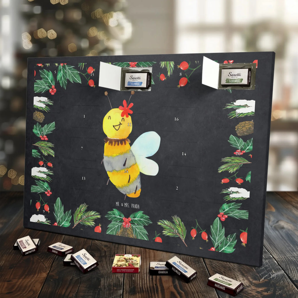 Chocolate advent calendar bee flower bumblebee, wasp