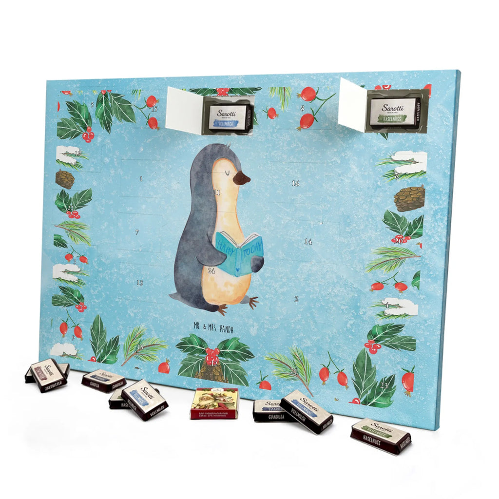 Chocolate advent calendar Penguin A book North Pole, Penguins, penguins, leisure, book, vacation, reading, doing nothing, holidays, lazing around, bookworm