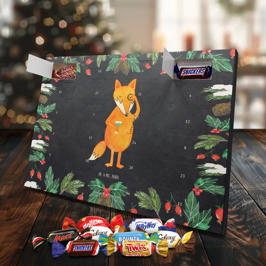 Chocolate advent calendar Fox lord forest wildlife, clever as a fox, foxes, animal lover, words of consolation, motivation saying, problem solving, lovesickness gift, saying funny