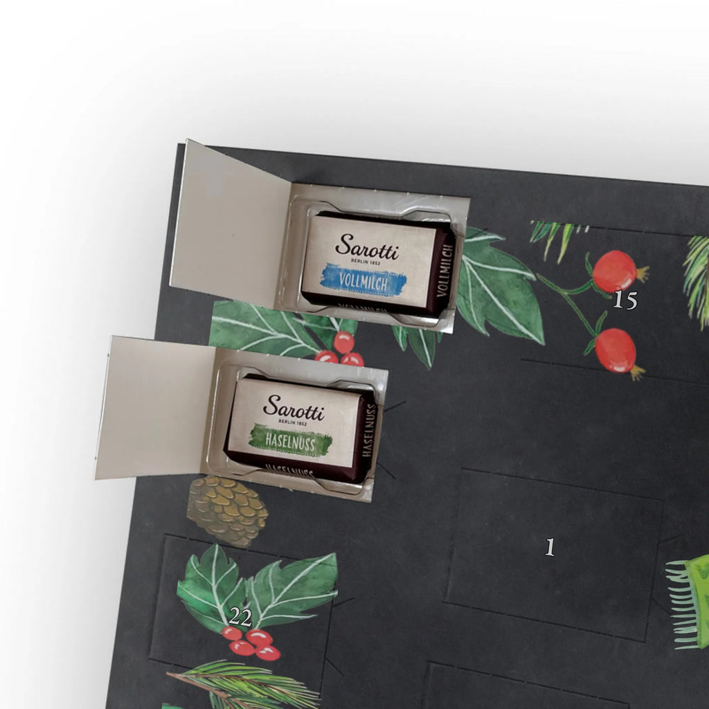 Chocolate advent calendar Smörle sledding snow, Christmas time