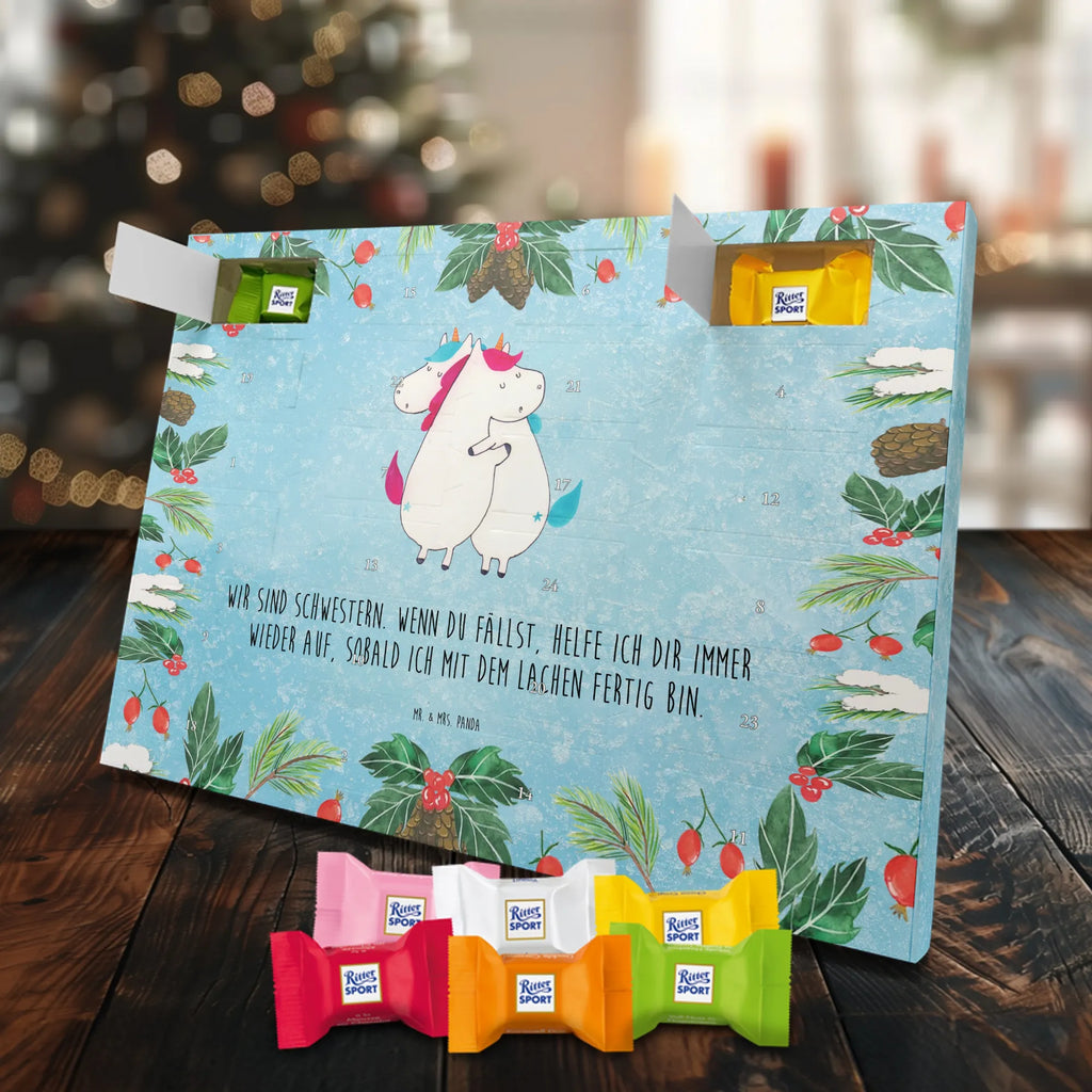 Chocolate advent calendar unicorns Embrace Siblings, Sisters, Girlfriends