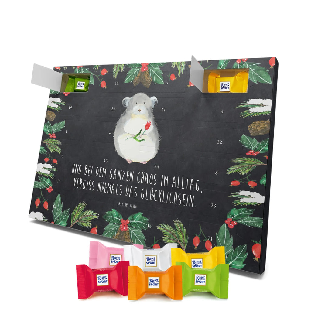 Chocolate advent calendar chinchilla flower gift ideas, gifts, small animals, good mood, cute, funny sayings, cute animal motives, hand drawn, special gifts, card, animal lover, grief, office life, heartache, being sad