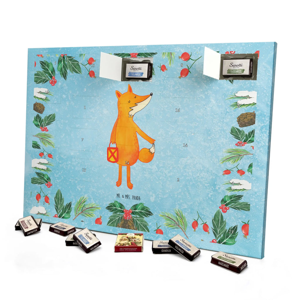 Chocolate advent calendar Fox Lantern forest wildlife, clever as a fox, foxes, animal lover, Lovesickness Spell, Cheer up, Saint Martin, Lantern, Caesar Otto Hugo Flaischlen, Lantern parade, Foxes, Spell comforting