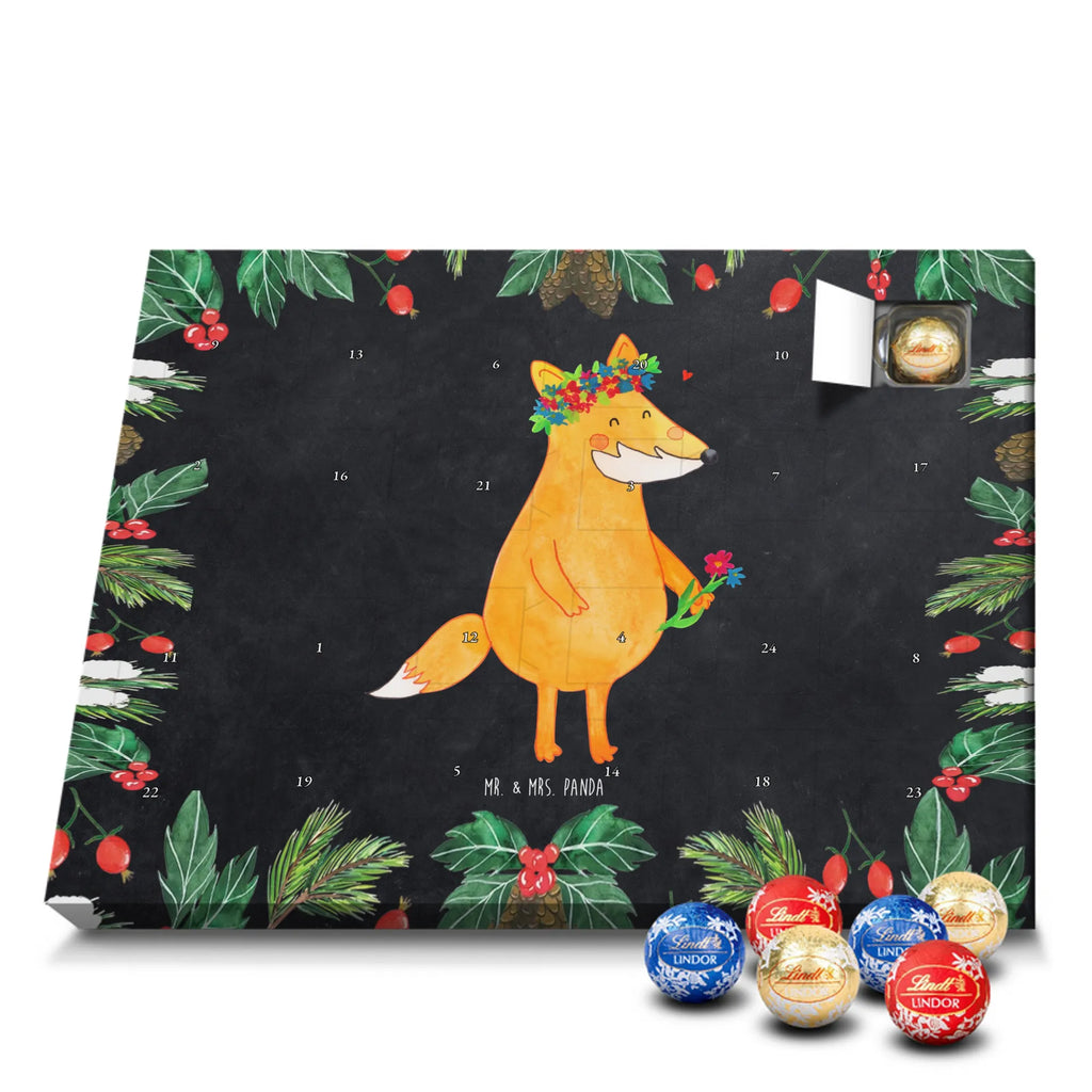 Chocolate advent calendar Fox Flower forest wildlife, clever as a fox, foxes, animal lover, fox girl, flower, flower girl, girlfriends, self-love, me, girlfriend, proof of love, flowers, joy