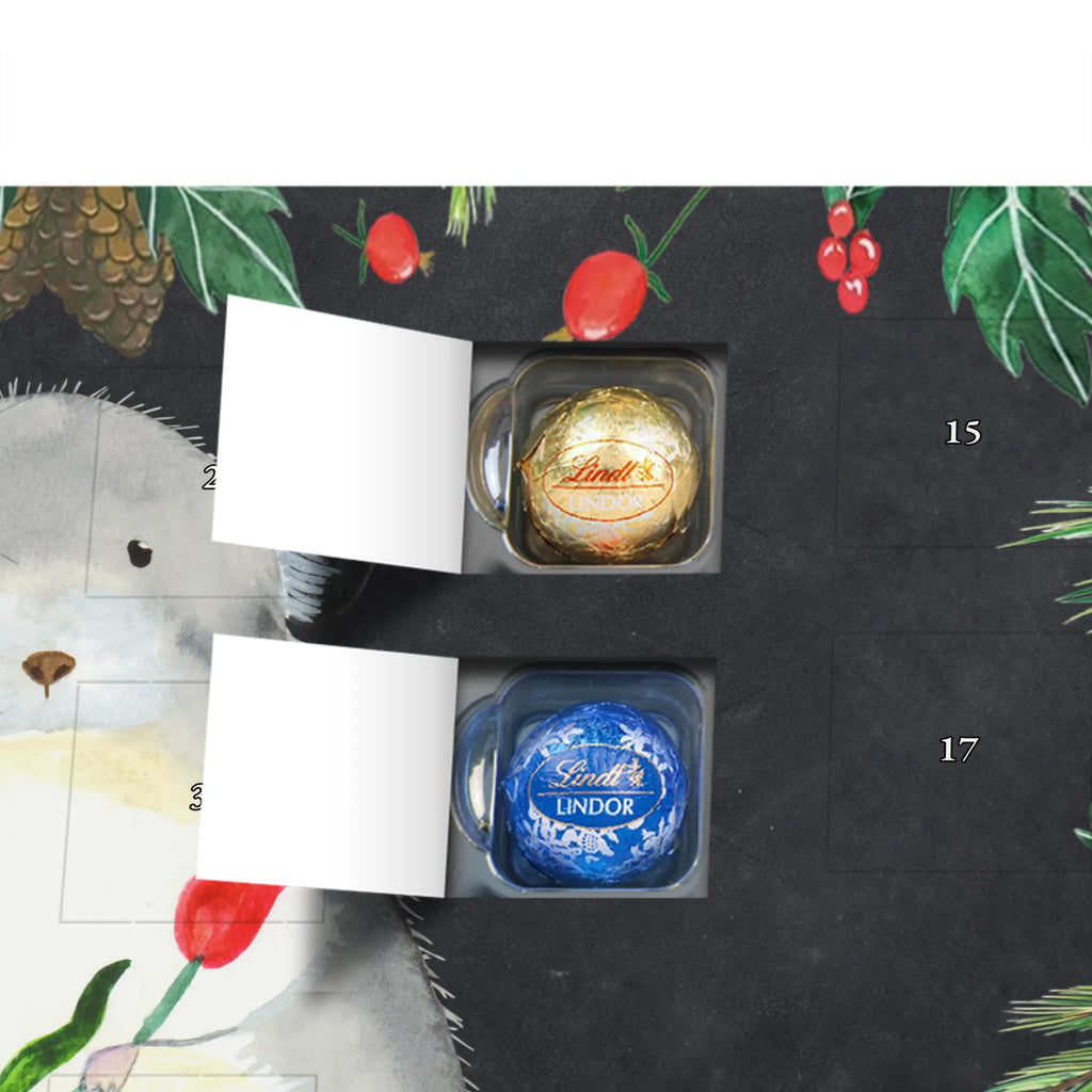 Chocolate advent calendar chinchilla flower gift ideas, gifts, small animals, good mood, cute, funny sayings, cute animal motives, hand drawn, special gifts, card, animal lover, grief, office life, heartache, being sad