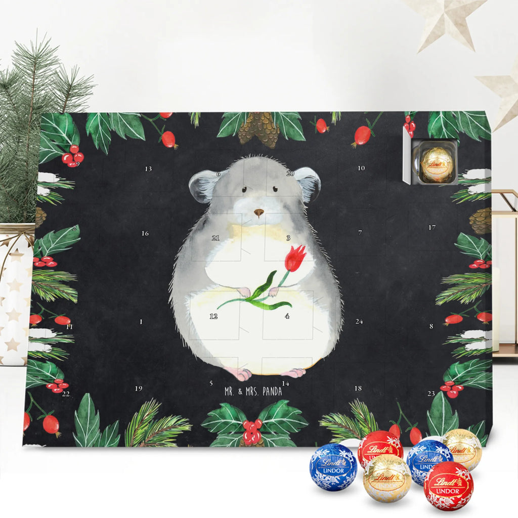 Chocolate advent calendar chinchilla flower gift ideas, gifts, small animals, good mood, cute, funny sayings, cute animal motives, hand drawn, special gifts, card, animal lover, grief, office life, heartache, being sad