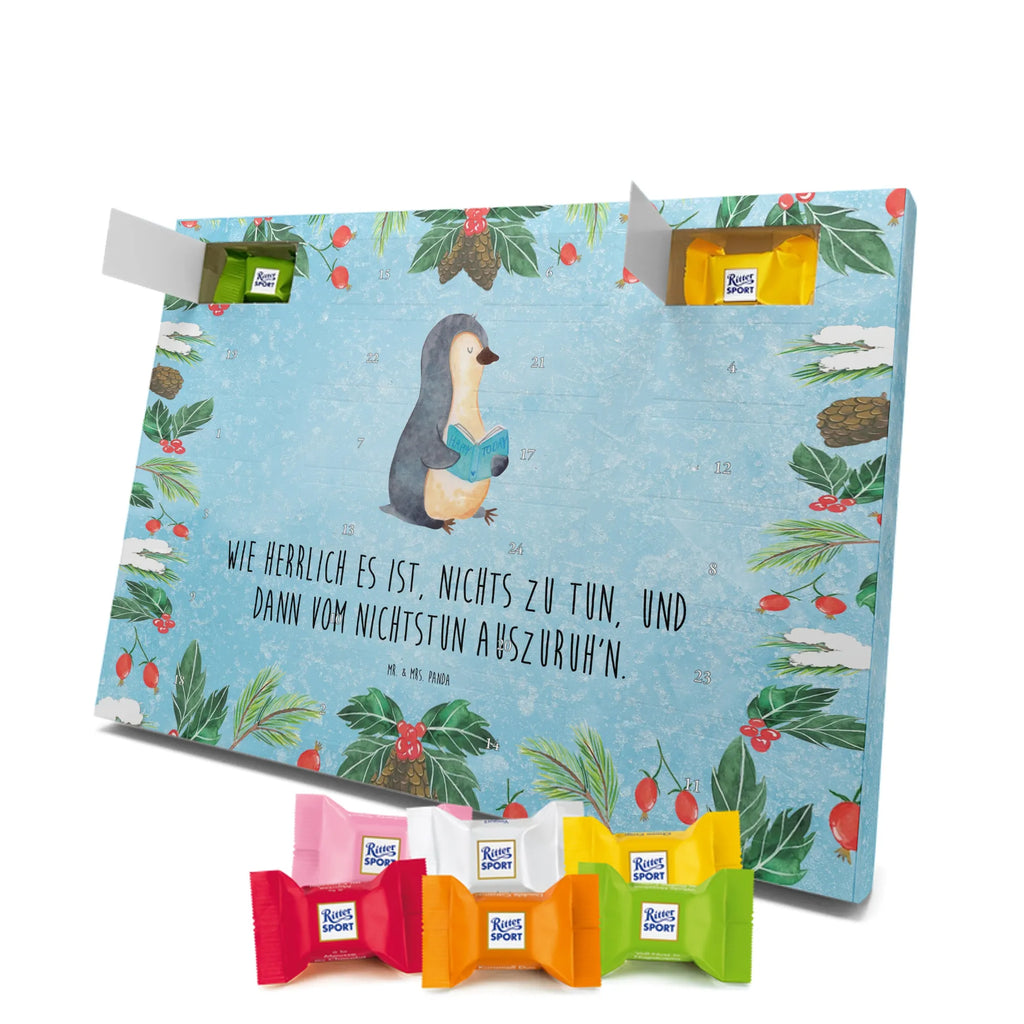 Chocolate advent calendar Penguin A book North Pole, Penguins, penguins, leisure, book, vacation, reading, doing nothing, holidays, lazing around, bookworm