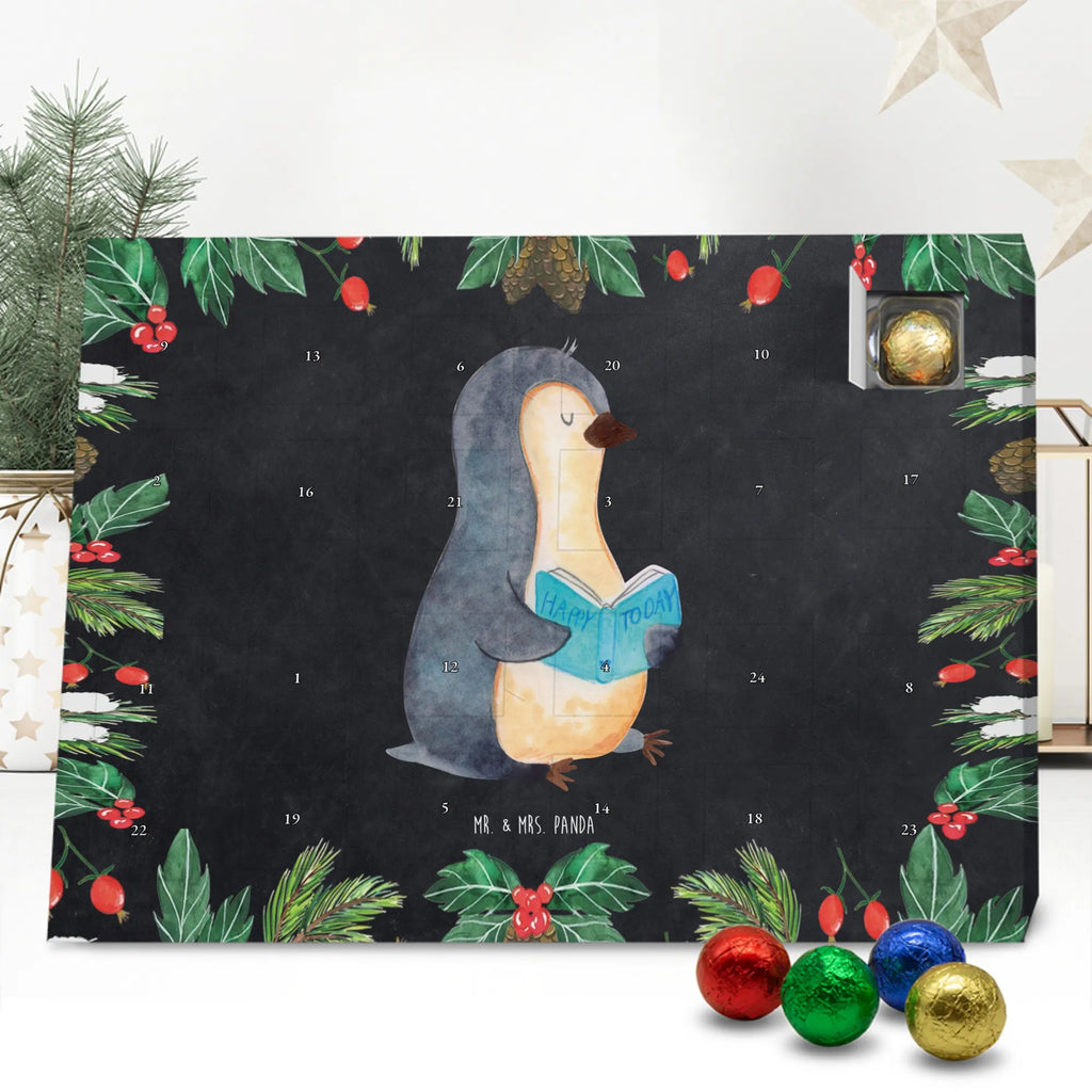 Chocolate advent calendar Penguin A book North Pole, Penguins, penguins, leisure, book, vacation, reading, doing nothing, holidays, lazing around, bookworm