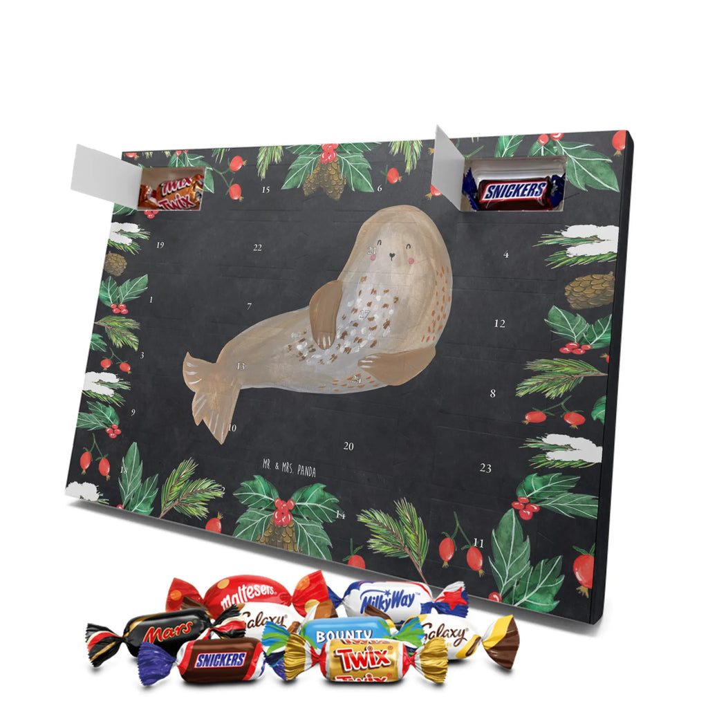 Chocolate advent calendar seal Laugh gift ideas, gifts, small animals, good mood, cute, funny sayings, cute animal motives, hand drawn, special gifts, card, animal lover, Seal, North Sea, Sea animal, Seals, Baltic Sea