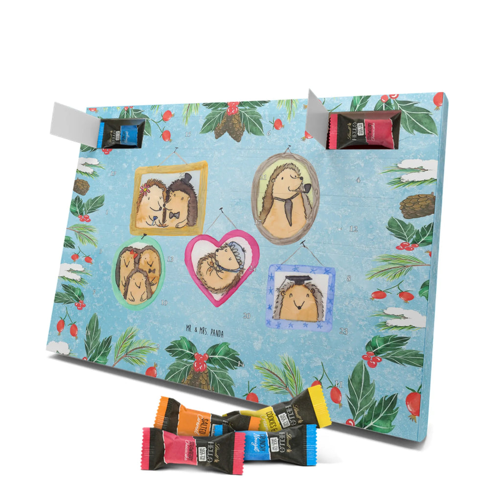 Chocolate advent calendar Hedgehog family Father's Day, Mother's Day, hedgehogs, pictures, solidarity, mum