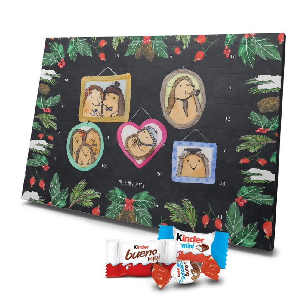 Chocolate advent calendar Hedgehog family Father's Day, Mother's Day, hedgehogs, pictures, solidarity, mum