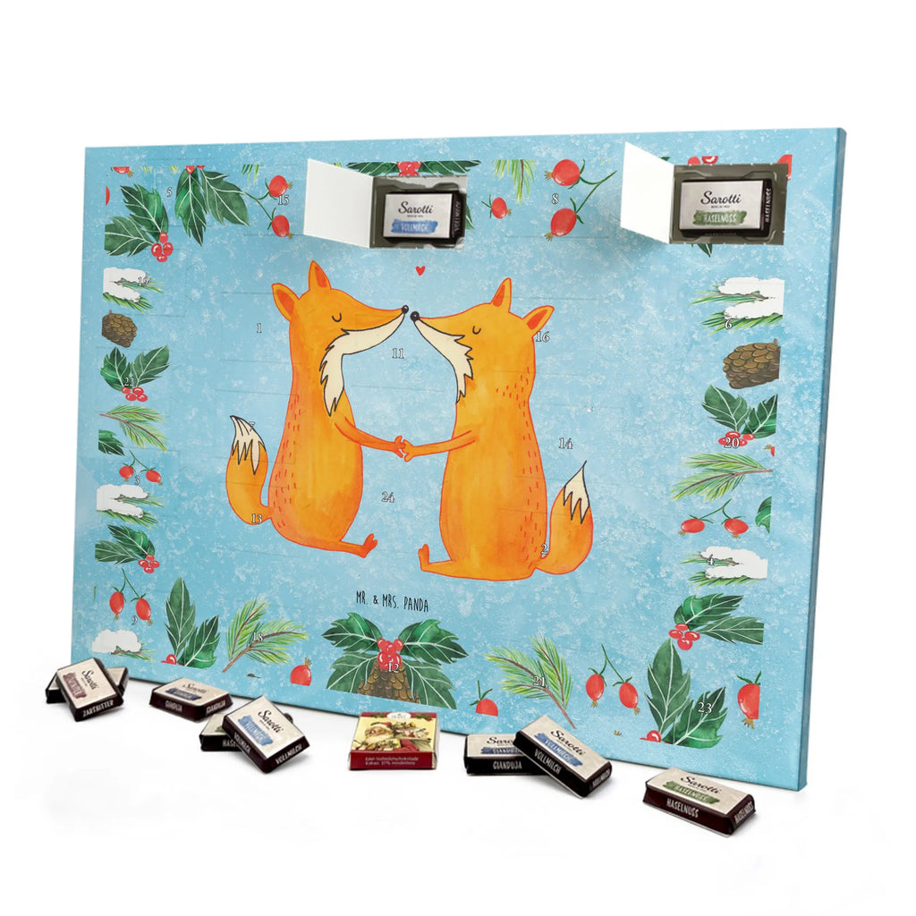 Chocolate advent calendar foxes Love forest wildlife, clever as a fox, foxes, animal lover, fiancée, proof of love, marriage, wife, lovers, husband, boyfriend, couple, girlfriend