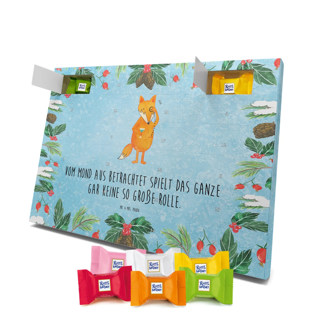 Chocolate advent calendar Fox lord forest wildlife, clever as a fox, foxes, animal lover, words of consolation, motivation saying, problem solving, lovesickness gift, saying funny