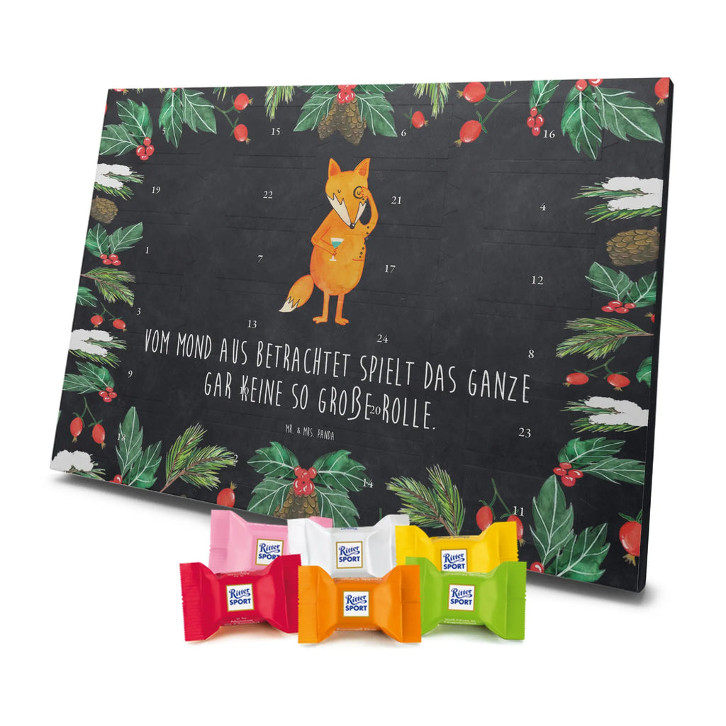 Chocolate advent calendar Fox lord forest wildlife, clever as a fox, foxes, animal lover, words of consolation, motivation saying, problem solving, lovesickness gift, saying funny