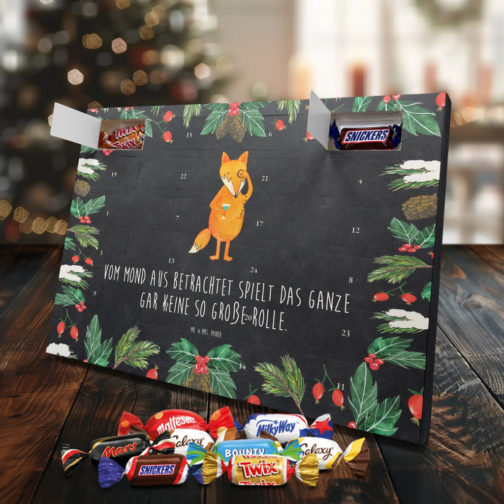 Chocolate advent calendar Fox lord forest wildlife, clever as a fox, foxes, animal lover, words of consolation, motivation saying, problem solving, lovesickness gift, saying funny