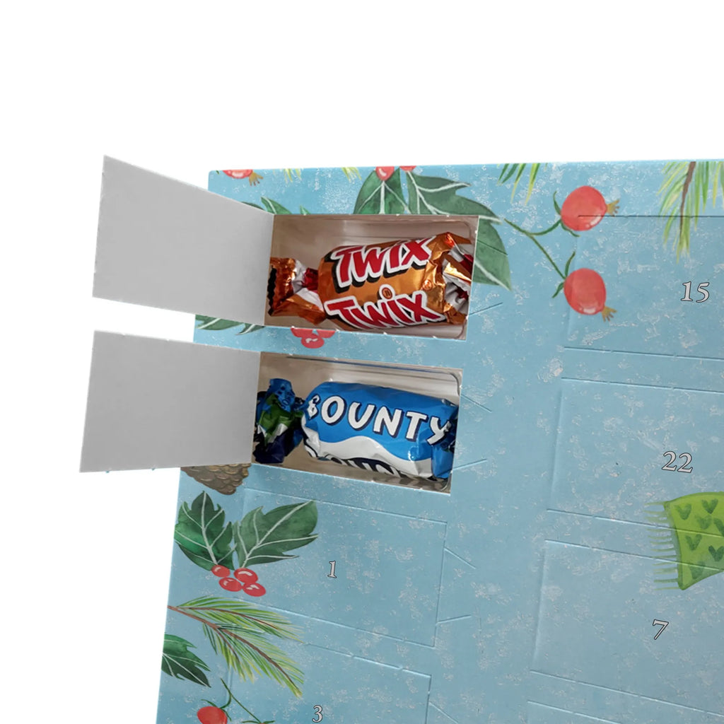 Chocolate advent calendar Smörle sledding snow, Christmas time