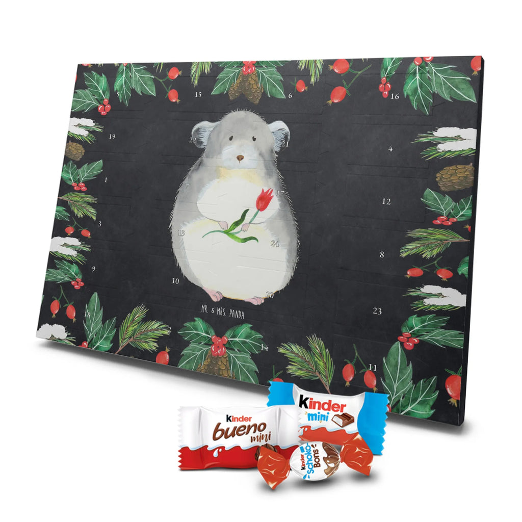 Chocolate advent calendar chinchilla flower gift ideas, gifts, small animals, good mood, cute, funny sayings, cute animal motives, hand drawn, special gifts, card, animal lover, grief, office life, heartache, being sad