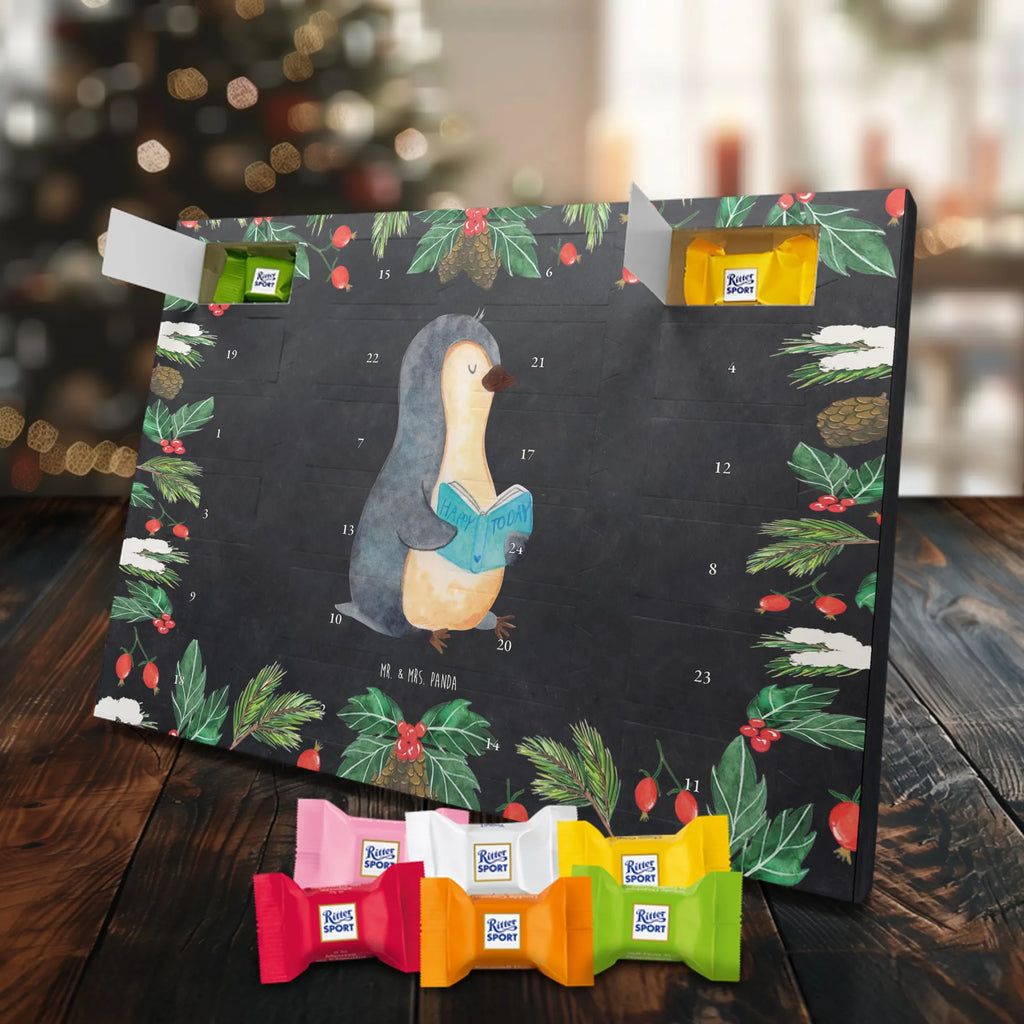 Chocolate advent calendar Penguin A book North Pole, Penguins, penguins, leisure, book, vacation, reading, doing nothing, holidays, lazing around, bookworm