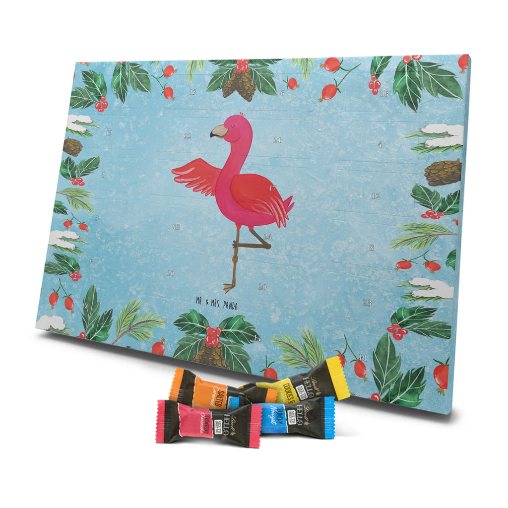 Chocolate advent calendar flamingo yoga gifts, gift idea, small gifts, pink gifts, adults, pink bird, children, bird of paradise, Caribbean feeling, funny sayings, girls gifts, unusual gifts in pink, flamingo fans, red, gift pink, flamingo decoration, vacation, relaxation, mindfulness, yoga exercise, anger, deep relaxation, bird, agitation