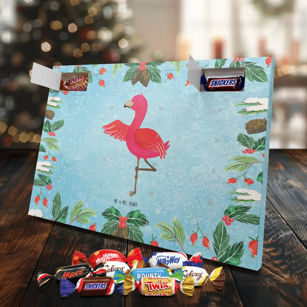 Chocolate advent calendar flamingo yoga gifts, gift idea, small gifts, pink gifts, adults, pink bird, children, bird of paradise, Caribbean feeling, funny sayings, girls gifts, unusual gifts in pink, flamingo fans, red, gift pink, flamingo decoration, vacation, relaxation, mindfulness, yoga exercise, anger, deep relaxation, bird, agitation
