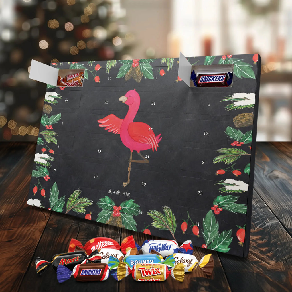 Chocolate advent calendar flamingo yoga gifts, gift idea, small gifts, pink gifts, adults, pink bird, children, bird of paradise, Caribbean feeling, funny sayings, girls gifts, unusual gifts in pink, flamingo fans, red, gift pink, flamingo decoration, vacation, relaxation, mindfulness, yoga exercise, anger, deep relaxation, bird, agitation