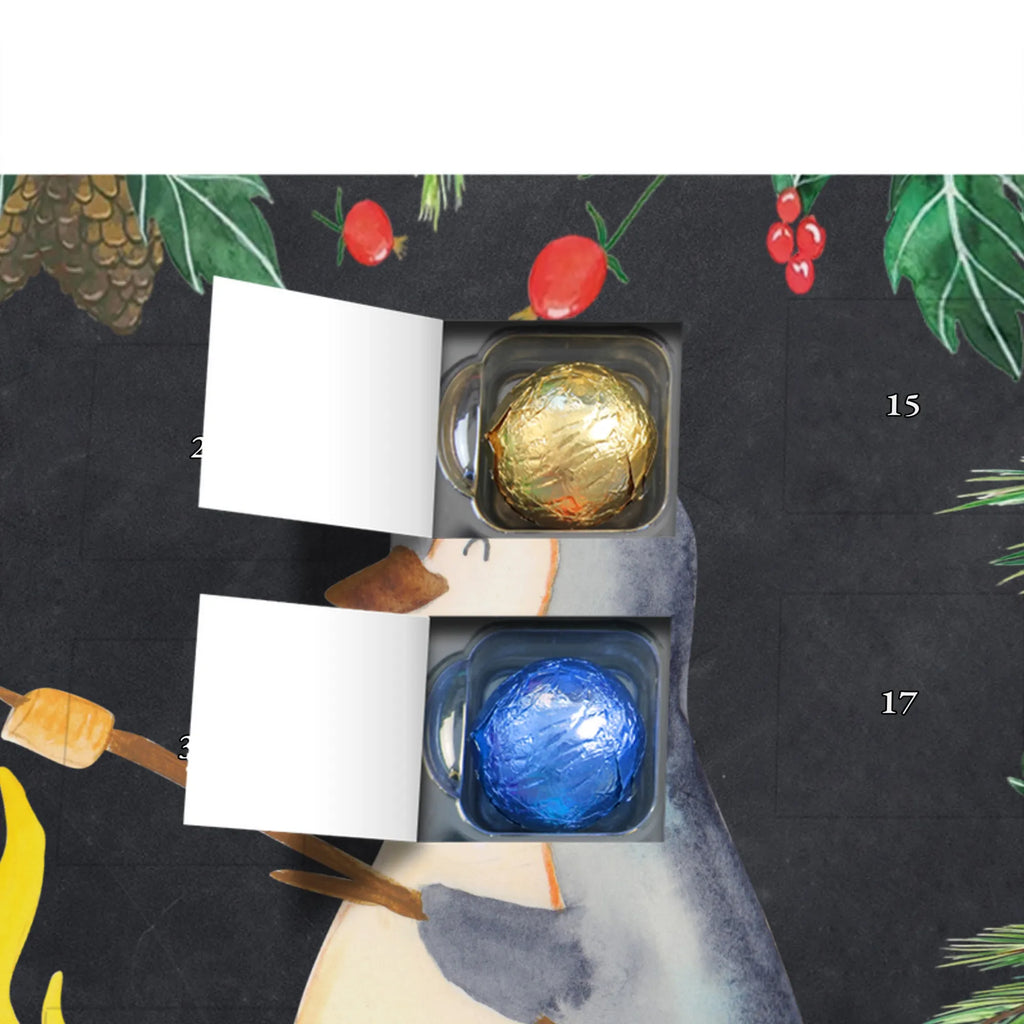 Chocolate advent calendar Penguin campfire North Pole, Penguins, mouse, penguins, everyday office life, new start, life motto, fire, work, campfire, life motivation