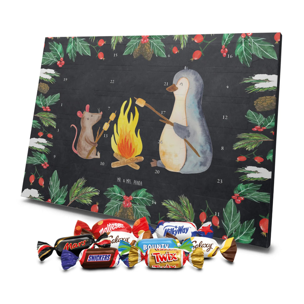 Chocolate advent calendar Penguin campfire North Pole, Penguins, mouse, penguins, everyday office life, new start, life motto, fire, work, campfire, life motivation