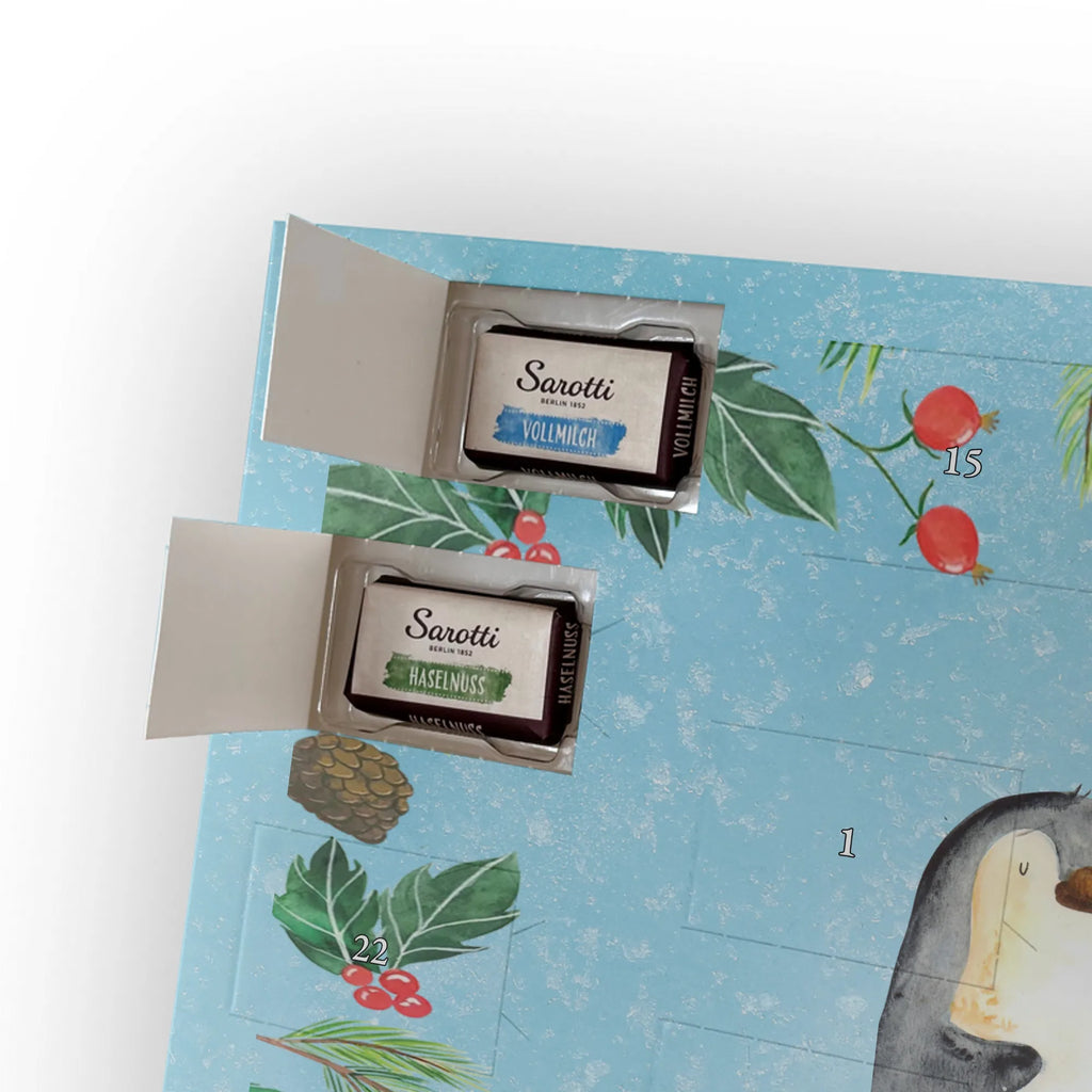 Chocolate advent calendar Penguin surfer North Pole, Penguins, waves, surfing, wave riding, holidays, penguins, surfers