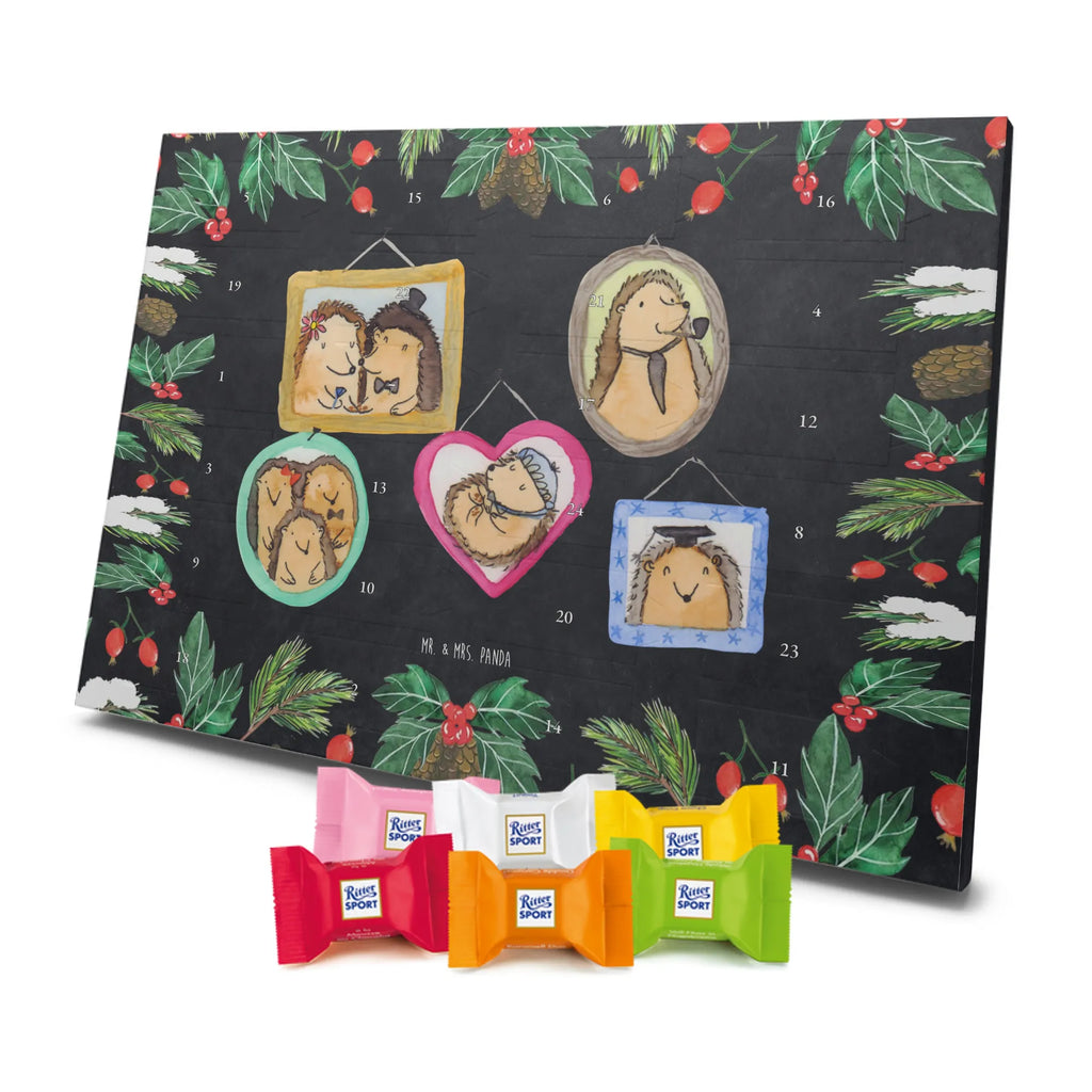 Chocolate advent calendar Hedgehog family Father's Day, Mother's Day, hedgehogs, pictures, solidarity, mum