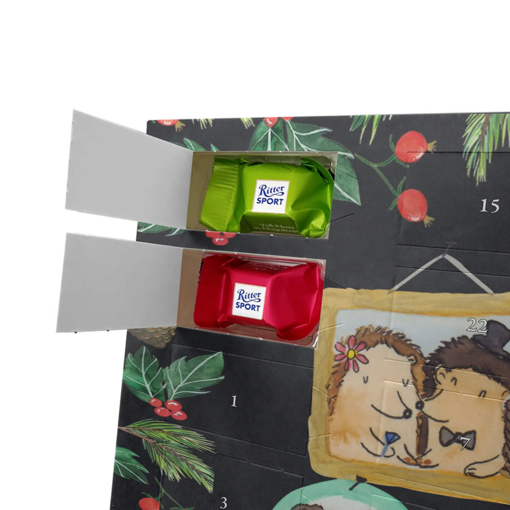 Chocolate advent calendar Hedgehog family Father's Day, Mother's Day, hedgehogs, pictures, solidarity, mum