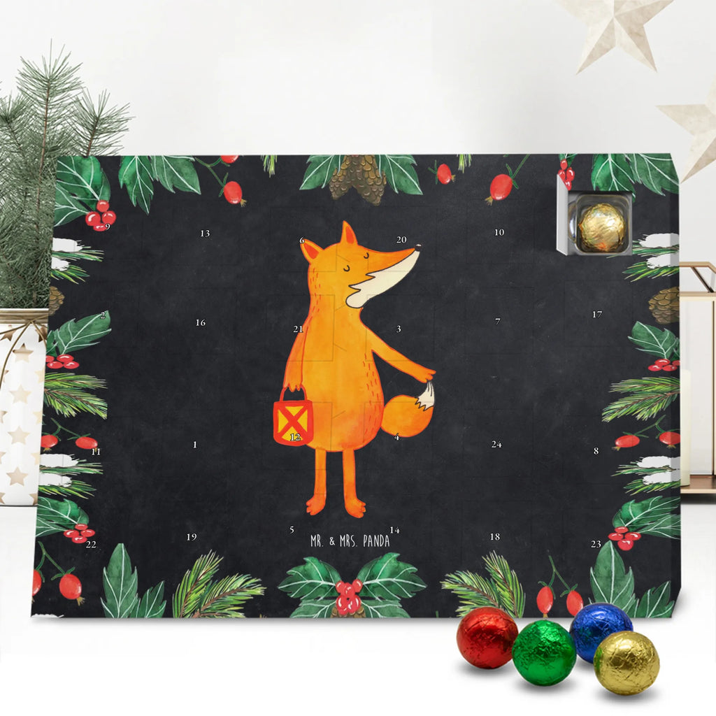 Chocolate advent calendar Fox Lantern forest wildlife, clever as a fox, foxes, animal lover, Lovesickness Spell, Cheer up, Saint Martin, Lantern, Caesar Otto Hugo Flaischlen, Lantern parade, Foxes, Spell comforting