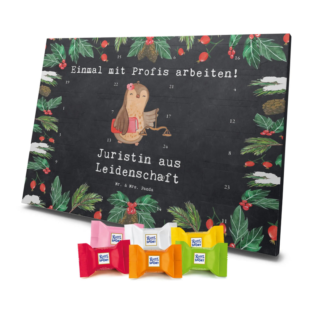 Chocolate advent calendar female lawyer Passion gift, sayings, gift idea, best, farewell gift, passing exam, anniversary, retirement, promotion, job start, profession