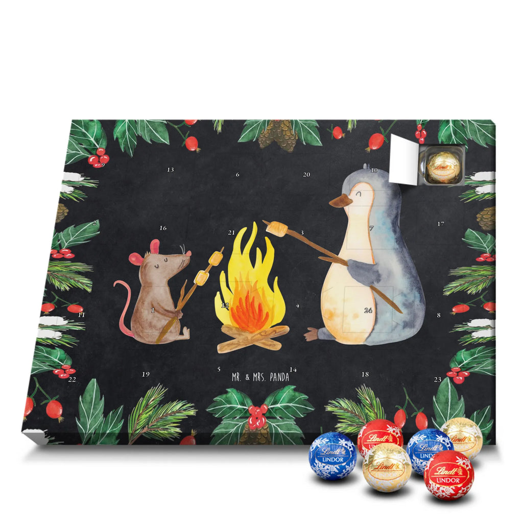 Chocolate advent calendar Penguin campfire North Pole, Penguins, mouse, penguins, everyday office life, new start, life motto, fire, work, campfire, life motivation