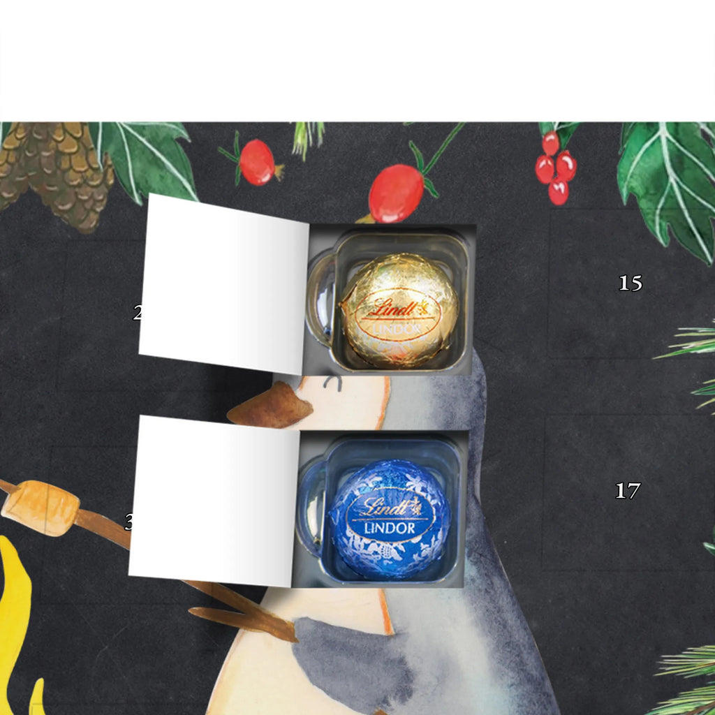 Chocolate advent calendar Penguin campfire North Pole, Penguins, mouse, penguins, everyday office life, new start, life motto, fire, work, campfire, life motivation
