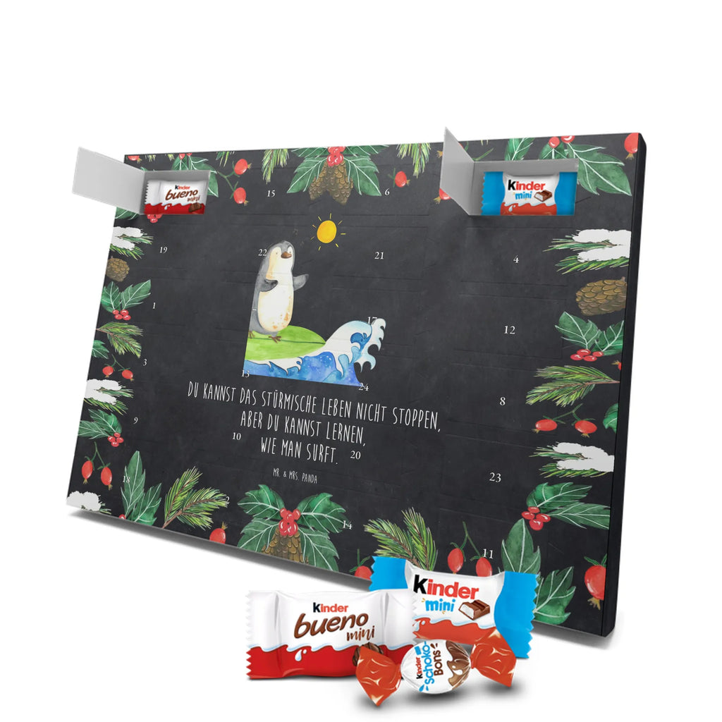 Chocolate advent calendar Penguin surfer North Pole, Penguins, waves, surfing, wave riding, holidays, penguins, surfers