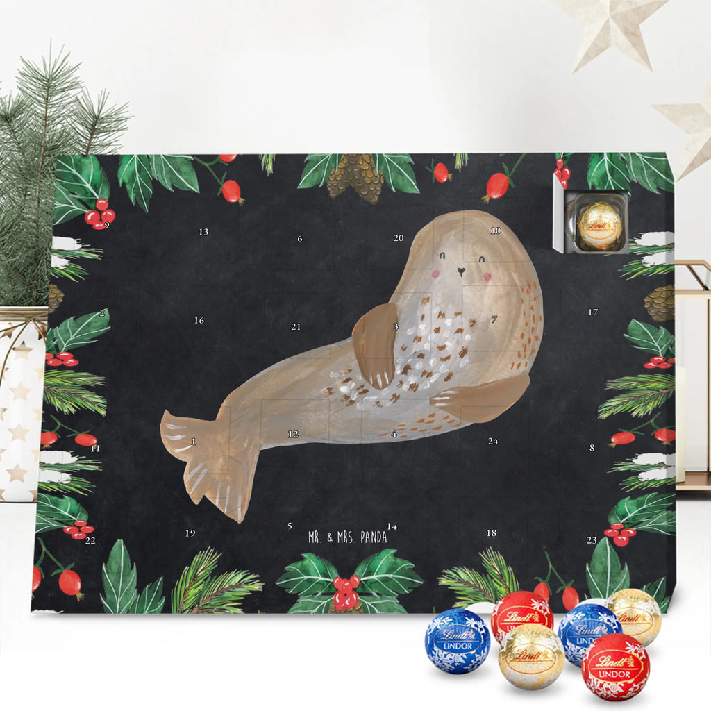 Chocolate advent calendar seal Laugh gift ideas, gifts, small animals, good mood, cute, funny sayings, cute animal motives, hand drawn, special gifts, card, animal lover, Seal, North Sea, Sea animal, Seals, Baltic Sea