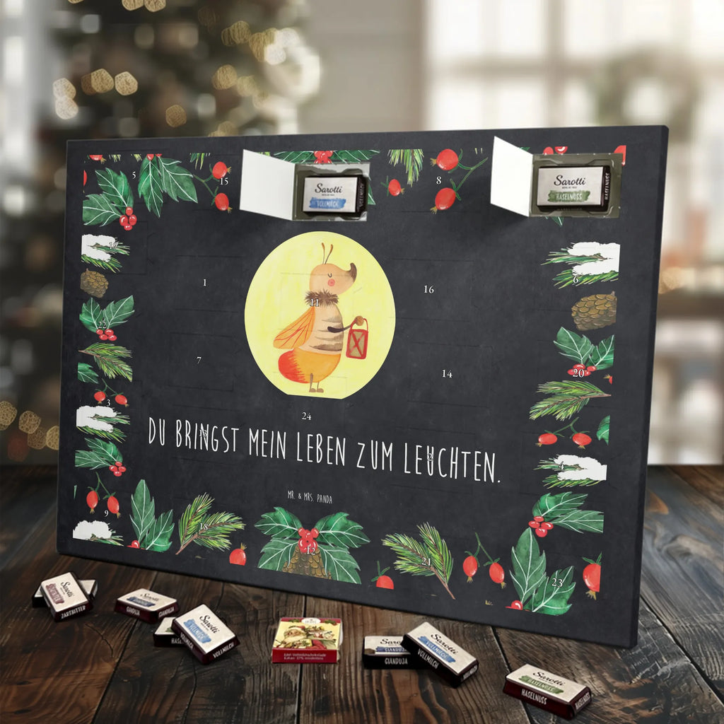 Chocolate advent calendar Firefly gift ideas, gifts, small animals, good mood, cute, funny sayings, cute animal motives, hand drawn, special gifts, card, animal lover, magic, glow, love saying, proof of love, anniversary, butterfly, glowworm, favourite person, marriage proposal