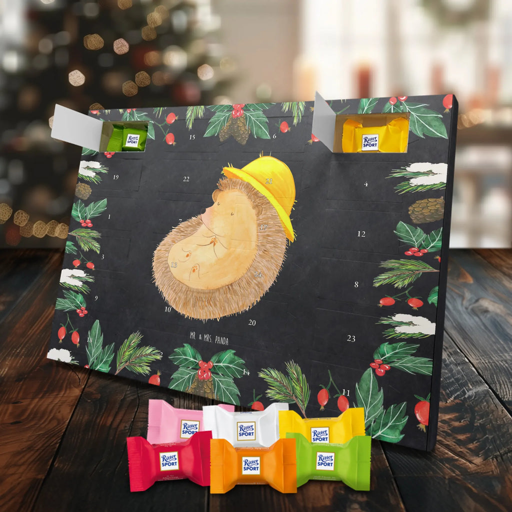 Chocolate advent calendar Hedgehog Pray gift ideas, gifts, small animals, good mood, cute, funny sayings, cute animal motives, hand drawn, special gifts, card, animal lover, pray, God, sun hat, enjoy, hedgehog with hat, gratitude, be grateful