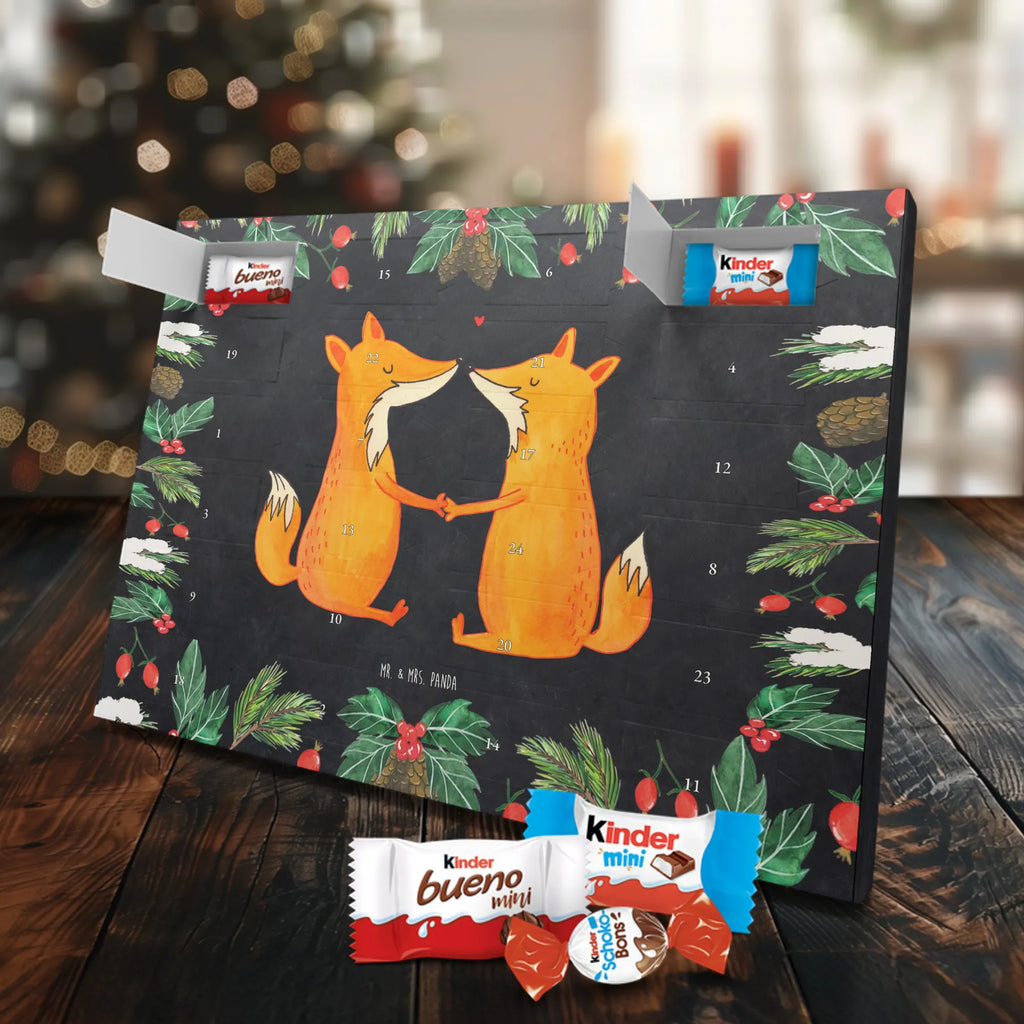 Chocolate advent calendar foxes Love forest wildlife, clever as a fox, foxes, animal lover, fiancée, proof of love, marriage, wife, lovers, husband, boyfriend, couple, girlfriend