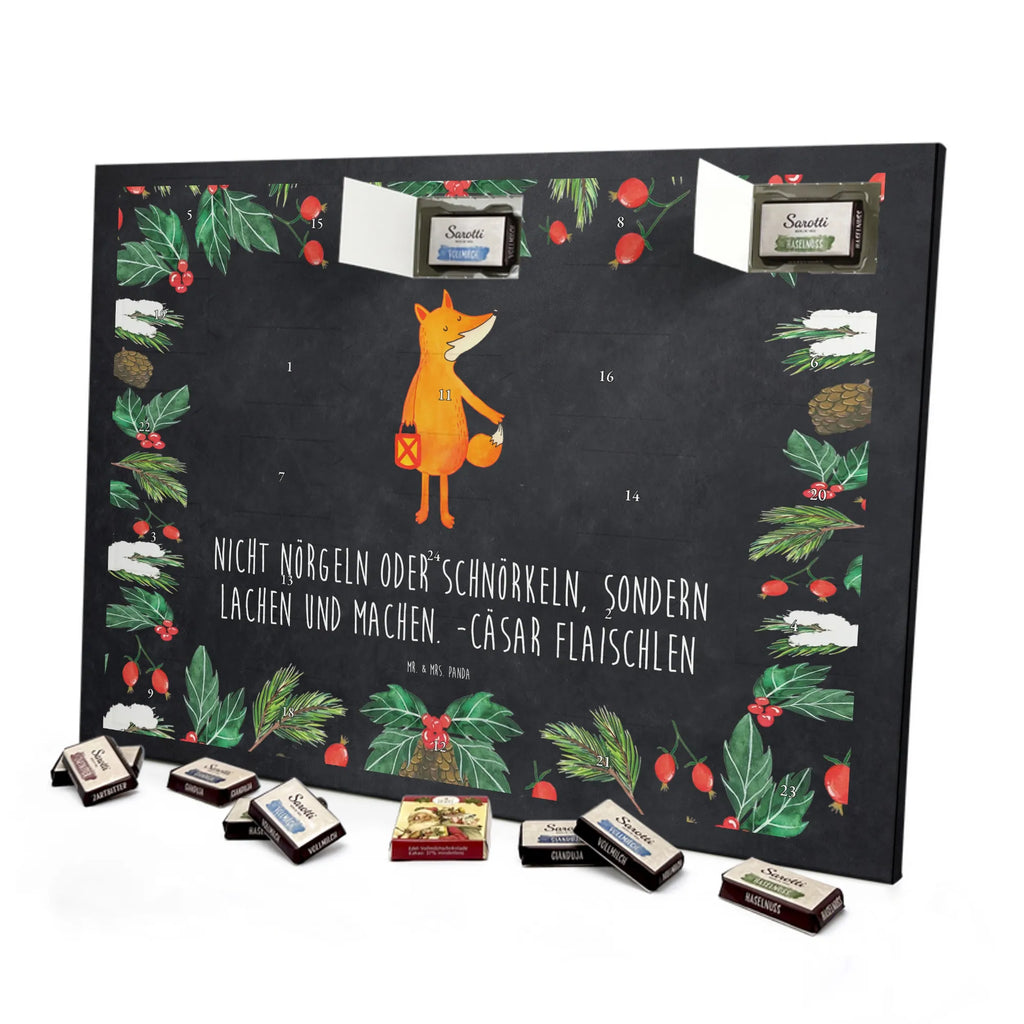 Chocolate advent calendar Fox Lantern forest wildlife, clever as a fox, foxes, animal lover, Lovesickness Spell, Cheer up, Saint Martin, Lantern, Caesar Otto Hugo Flaischlen, Lantern parade, Foxes, Spell comforting