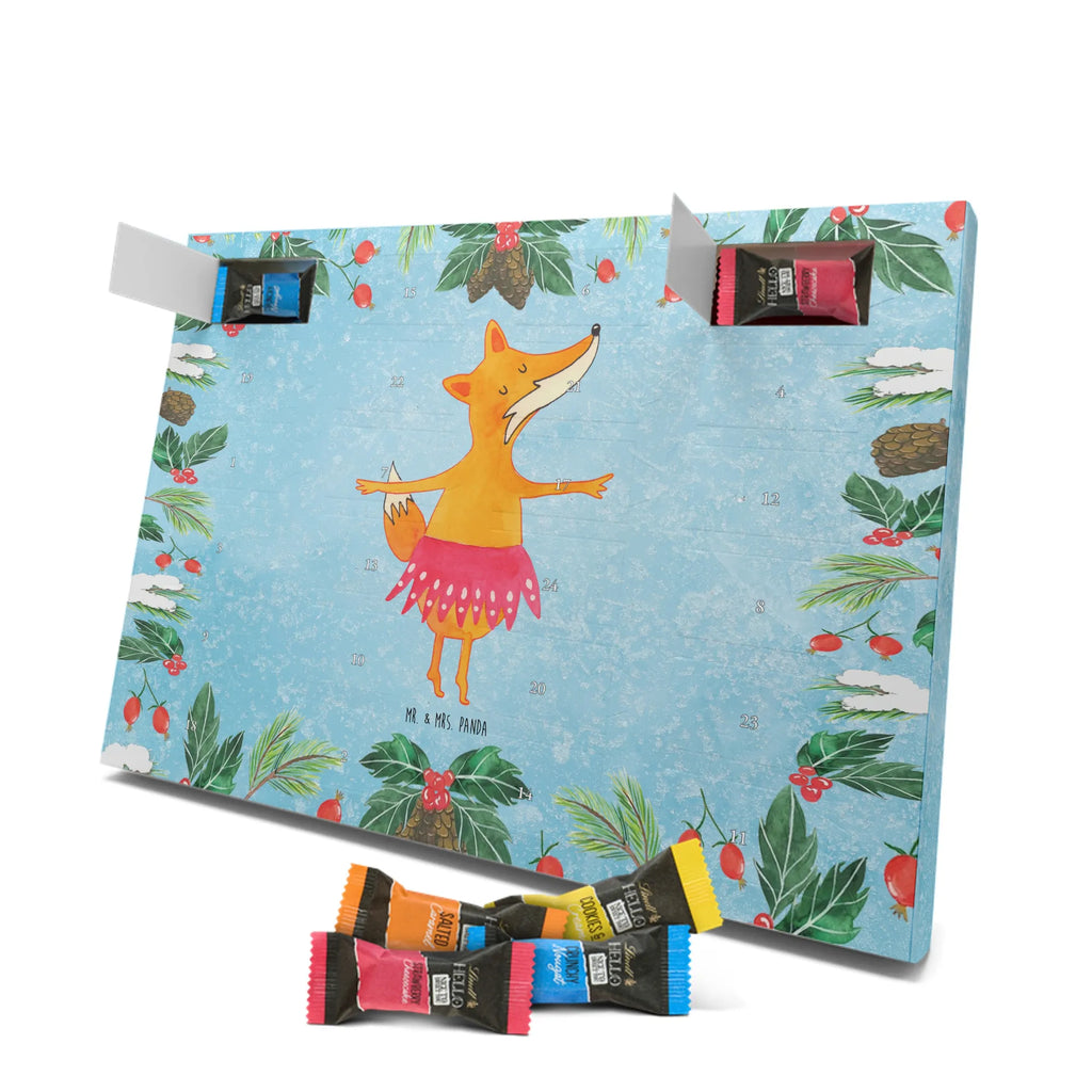 Chocolate advent calendar Fox ballerina forest wildlife, clever as a fox, foxes, animal lover, dancer, fox saying, invitation, dancing, birthday, ballet, vixen