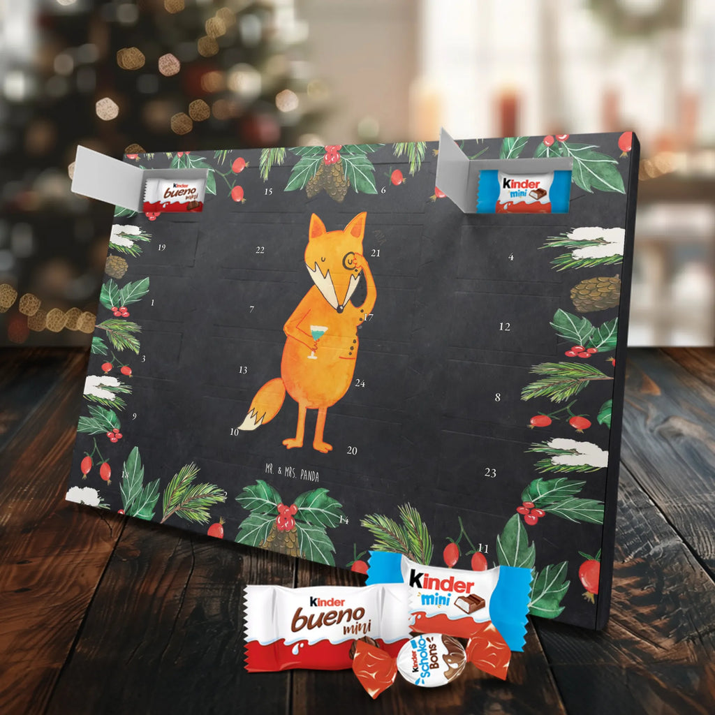 Chocolate advent calendar Fox lord forest wildlife, clever as a fox, foxes, animal lover, words of consolation, motivation saying, problem solving, lovesickness gift, saying funny