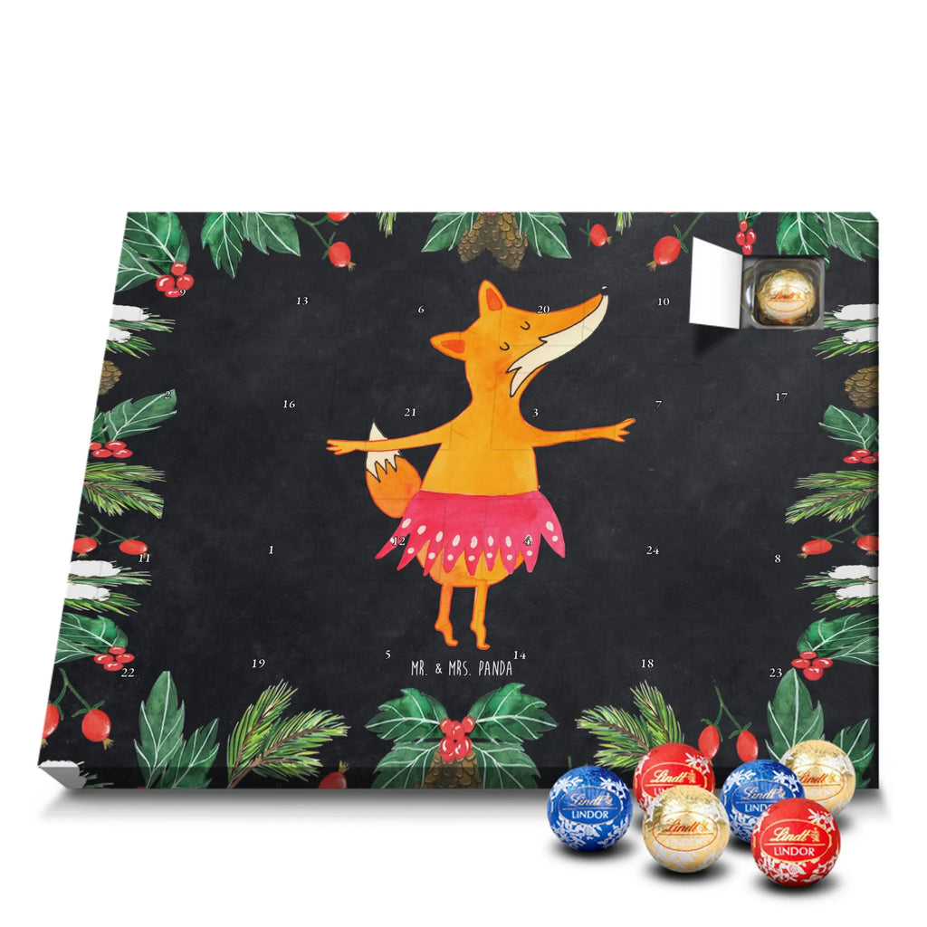 Chocolate advent calendar Fox ballerina forest wildlife, clever as a fox, foxes, animal lover, dancer, fox saying, invitation, dancing, birthday, ballet, vixen