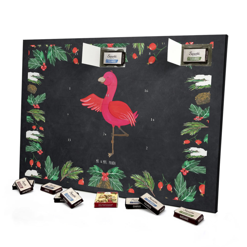 Chocolate advent calendar flamingo yoga gifts, gift idea, small gifts, pink gifts, adults, pink bird, children, bird of paradise, Caribbean feeling, funny sayings, girls gifts, unusual gifts in pink, flamingo fans, red, gift pink, flamingo decoration, vacation, relaxation, mindfulness, yoga exercise, anger, deep relaxation, bird, agitation