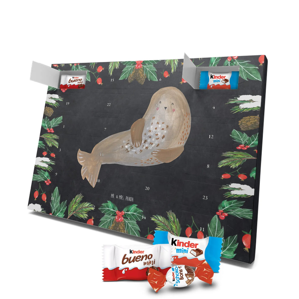 Chocolate advent calendar seal Laugh gift ideas, gifts, small animals, good mood, cute, funny sayings, cute animal motives, hand drawn, special gifts, card, animal lover, Seal, North Sea, Sea animal, Seals, Baltic Sea